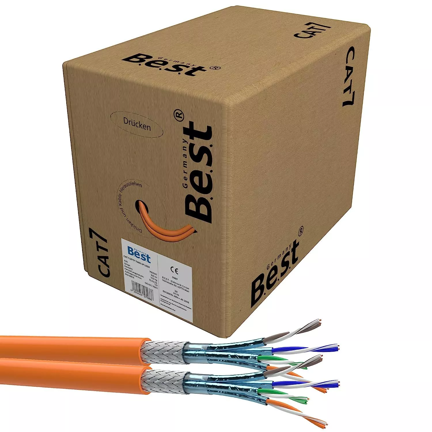 100m Germany B.e.s.t CAT.7 Duplex 100m Germany B.e.s.t CAT.7 Duplex