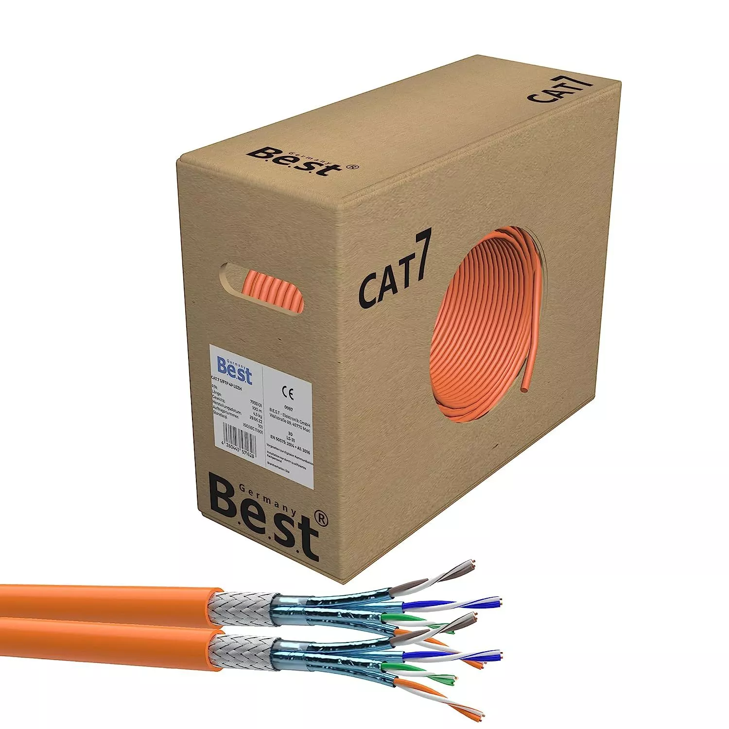 50m Germany B.e.s.t CAT.7 Duplex 50m Germany B.e.s.t CAT.7 Duplex
