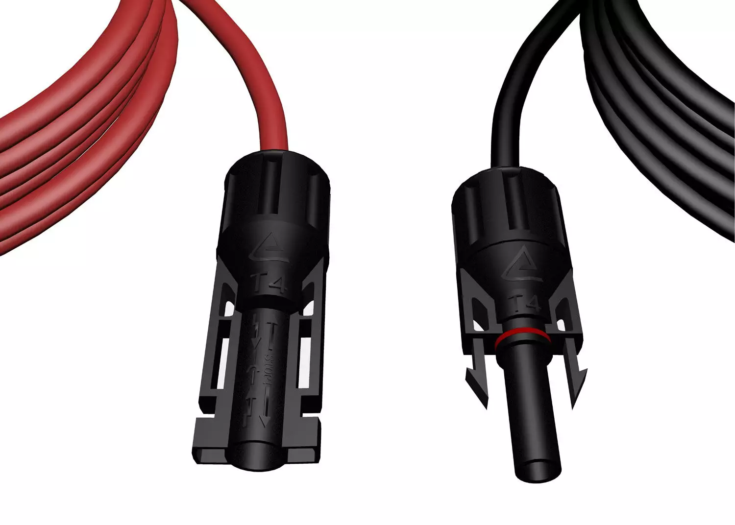 Solarkabel Verlängerungskabel rot schwarz 4mm², 6mm²