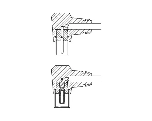 Antennenstecker Winkel 9,5 mm - Antennenkupplung Winkel 9,5 mm