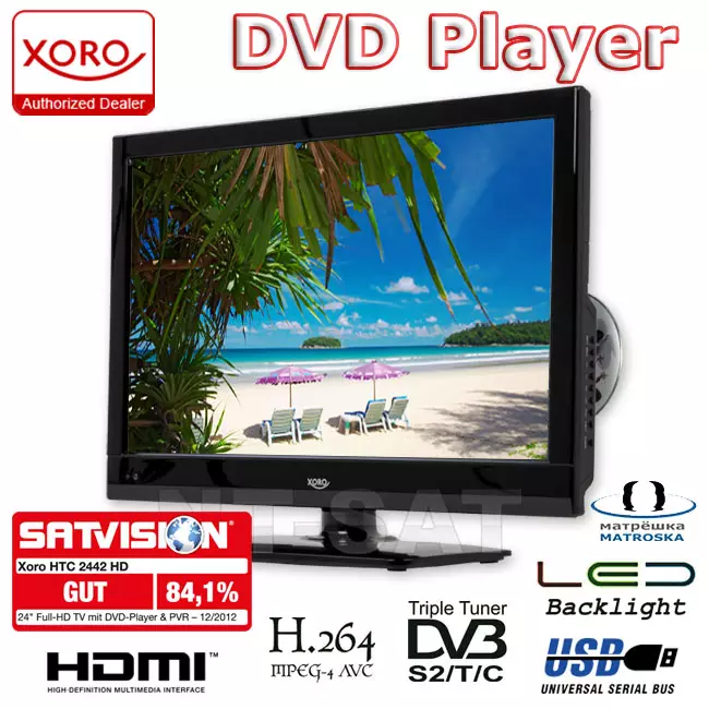 Xoro HTC 2442 HD LED TV mit DVD